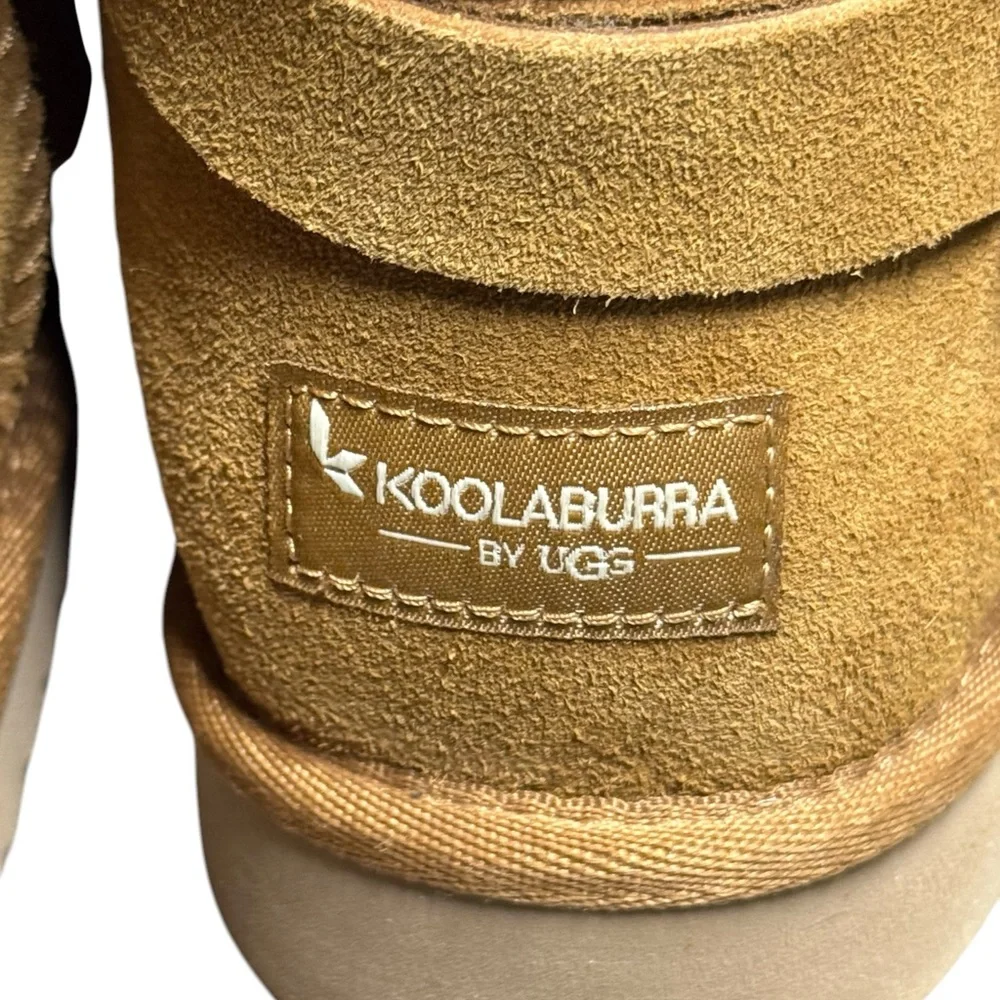 Koolaburra By Ugg Women's Arlena Short Boots Suede 1128258W Tan 10 Wide Winter